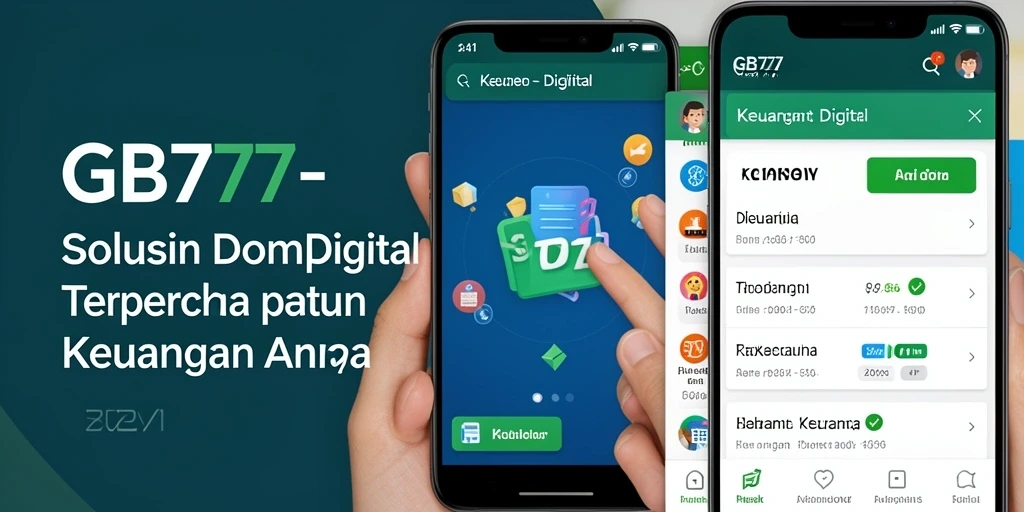 Tampilan antarmuka GB777 yang modern dan fungsional untuk Dompet Digital.