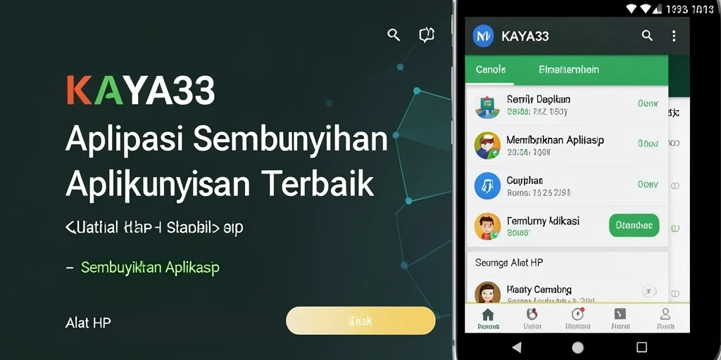 Tampilan antarmuka KAYA33 yang sederhana untuk menyembunyikan aplikasi.