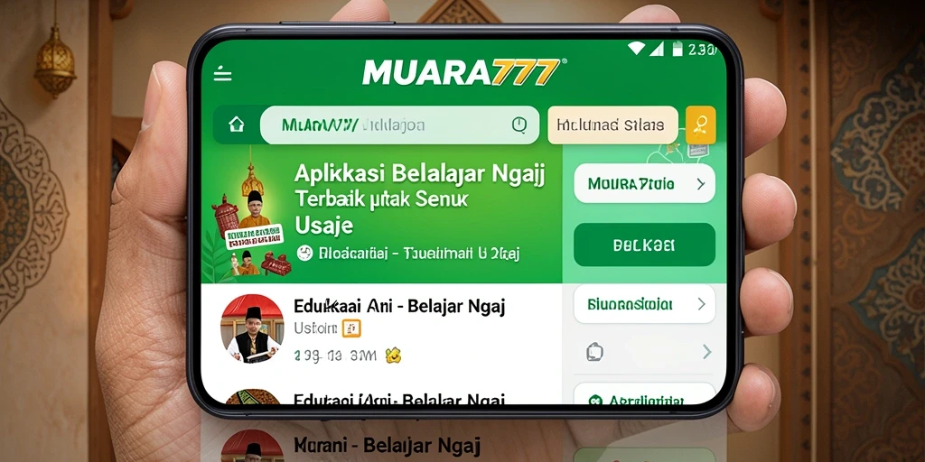 Antarmuka MUARA777 yang intuitif dan menarik untuk belajar ngaji.