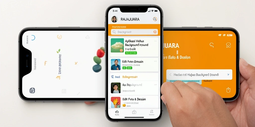 Tampilan antarmuka RAJAJUARA yang user-friendly untuk menghapus latar belakang.
