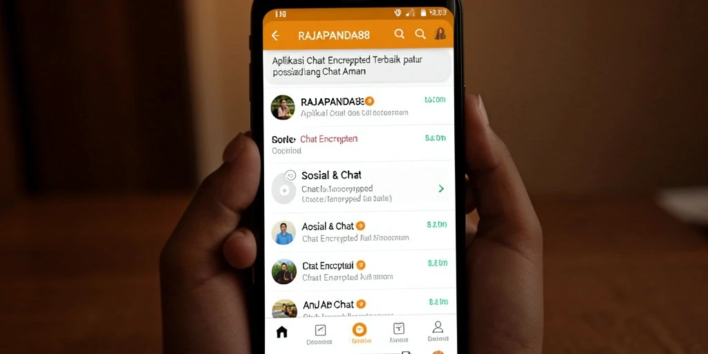 Antarmuka RAJAPANDA88 yang modern dan aman untuk chatting.